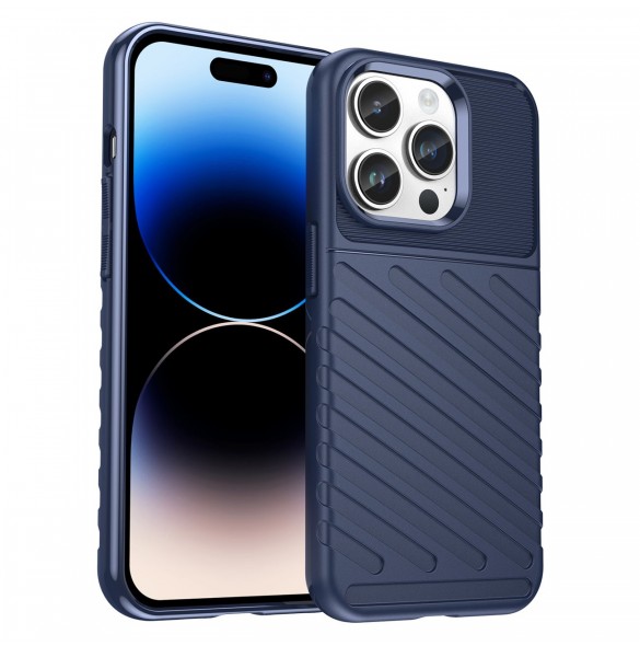 Thunder Case iPhone 14 Pro Max blå pansarfodral