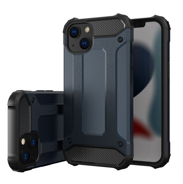 Hybrid Armor-fodral för iPhone 14 Plus pansarhybridskal blå