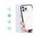 Klart 3-i-1 fodral för iPhone 14 Plus silikonskal med ram svart