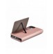 Magnetkortfodral för iPhone 14 flip cover plånboksställ rosa
