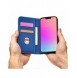 Magnetkortfodral för iPhone 14 Plus flip cover plånboksställ blå