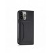 Magnet Kortfodral fodral för iPhone 14 Pro Max flip cover plånboksställ svart