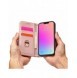 Magnetkortfodral för iPhone 14 Pro Max flip-fodral plånboksställ rosa