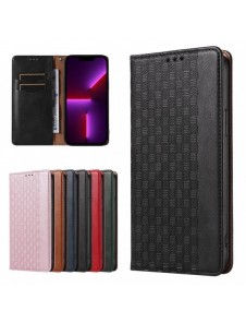 Magnet Strap Fodral för iPhone 14 Flip Wallet Mini Lanyard Stand Svart