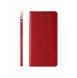Magnet Strap Fodral för iPhone 14 Flip Wallet Mini Lanyard Stand rött