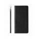 Magnet Strap Case Fodral för iPhone 14 Plus Flip Wallet Mini Lanyard Stand Svart