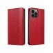 Magnet Strap Fodral iPhone 14 Plus Fodral med Flip Wallet Mini Lanyard Stand Röd
