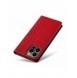 Magnet Strap Fodral iPhone 14 Plus Fodral med Flip Wallet Mini Lanyard Stand Röd