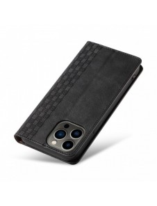 Magnet Strap Fodral för iPhone 14 Pro Flip Wallet Mini Lanyard Stand Svart