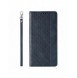 Magnet Strap Case iPhone 14 Pro Flip Wallet Mini Lanyard Stand Blå