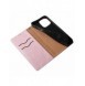 Magnet Strap Case Fodral För iPhone 14 Pro Max Flip Wallet Mini Lanyard Stand Rosa