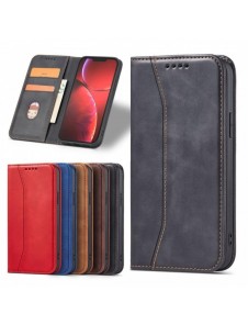 Magnet Fancy Case fodral för iPhone 14 flip cover plånboksställ svart
