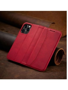 Magnet Fancy Case fodral för iPhone 14 flip cover plånboksställ rött