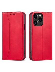 Magnet Fancy Case-fodral för iPhone 14 Plus flip cover plånboksställ rött