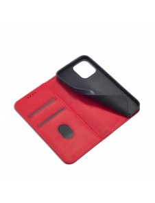 Magnet Fancy Case-fodral för iPhone 14 Plus flip cover plånboksställ rött