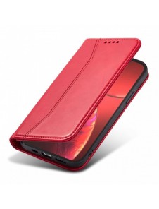 Magnet Fancy Case-fodral för iPhone 14 Plus flip cover plånboksställ rött