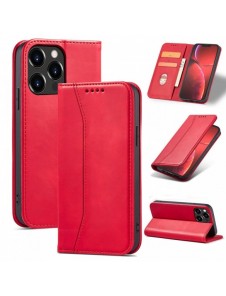 Magnet Fancy Case-fodral för iPhone 14 Plus flip cover plånboksställ rött