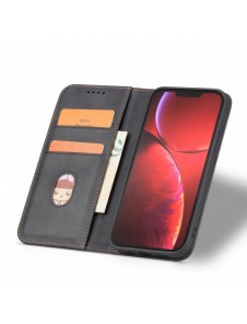 Magnet Fancy Case fodral för iPhone 14 Pro Max flip cover plånboksställ svart