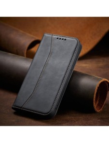 Magnet Fancy Case fodral för iPhone 14 Pro Max flip cover plånboksställ svart