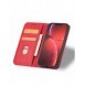 Magnet Fancy Case fodral för iPhone 14 Pro Max flip cover plånboksställ rött