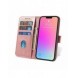 Magnetfodral elegant fodral med flik och stativfunktion för iPhone 14 Max rosa