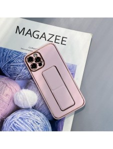 Nytt Kickstand-fodral för iPhone 13 med stativ rosa