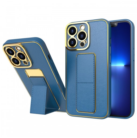 Nytt Kickstand-fodral för iPhone 13 Pro med blått stativ