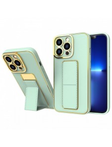 Nytt Kickstand-fodral för iPhone 13 Pro med grönt stativ
