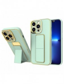Nytt Kickstand-fodral för iPhone 13 Pro Max med grönt stativ