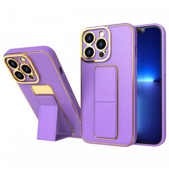 Nytt Kickstand-fodral för iPhone 12 med stativ lila