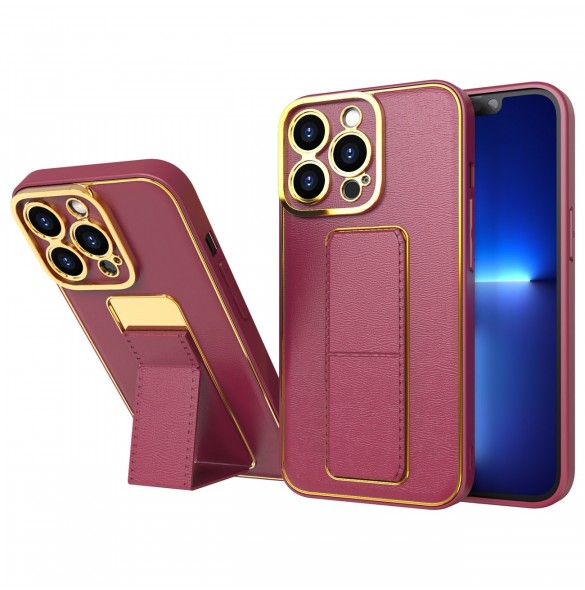 Nytt Kickstand-fodral för iPhone 12 Pro med rött stativ