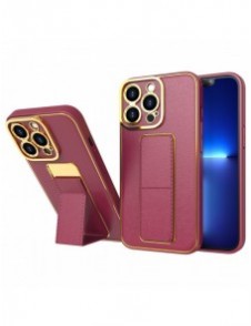 Nytt Kickstand-fodral för iPhone 12 Pro med rött stativ