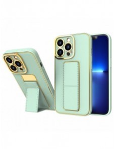 Nytt Kickstand-fodral för iPhone 12 Pro med grönt stativ
