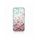 Designfodral för iPhone 12 Pro blomfodral ljusblått