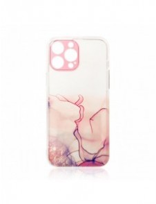 Marmorfodral till iPhone 12 Pro Gel Cover Marble Pink