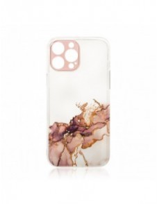 Marmorfodral till iPhone 12 Pro Gel Cover Marble Brown