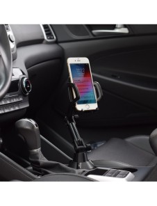 Smartphone bilhållare för mugghållare svart