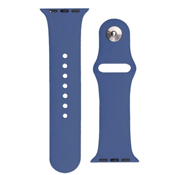 Silikonrem APS Silikonband för klocka 9 / 8 / 7 / 6 / 5 / 4 / 3 / 2 / SE (41 / 40 / 38mm) Armband Watch Armband Dark Blue