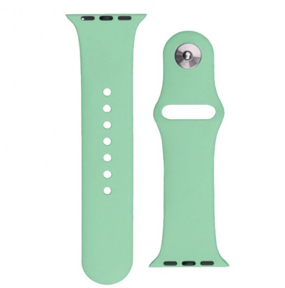 Silikonrem APS Silikonband för klocka 9 / 8 / 7 / 6 / 5 / 4 / 3 / 2 / SE (41 / 40 / 38 mm) Armband urarmband ljusgrönt