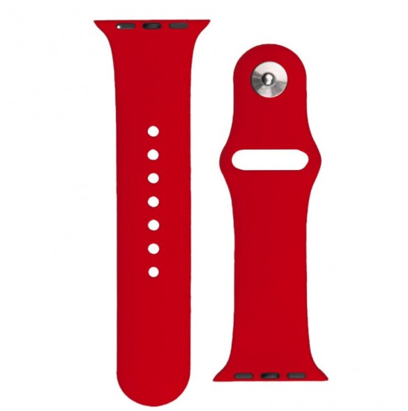 Silikonrem APS Silikonband för Watch Ultra / 9 / 8 / 7 / 6 / 5 / 4 / 3 / 2 / SE (45 / 44 / 42mm) Armband Watch Armband Röd
