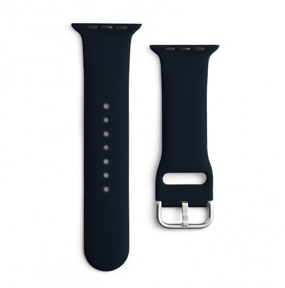Silikonrem APS Silikonband för klocka 9 / 8 / 7 / 6 / 5 / 4 / 3 / 2 / SE (41 / 40 / 38mm) Armband Watch Armband Black