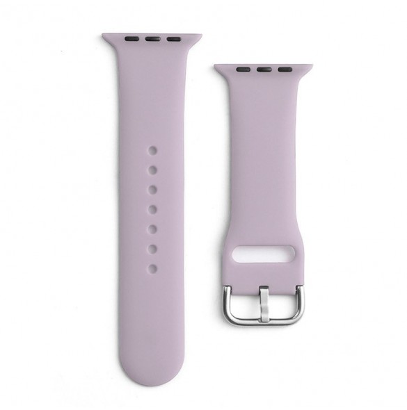 Silikonrem APS Silikonband för klocka 9 / 8 / 7 / 6 / 5 / 4 / 3 / 2 / SE (41 / 40 / 38mm) Armband Watch Armband Lila