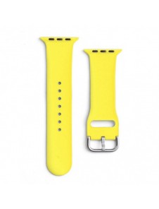 Silikonrem APS Silikonband för klocka 9 / 8 / 7 / 6 / 5 / 4 / 3 / 2 / SE (41 / 40 / 38mm) Armband Watch Armband Yellow