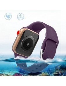 Silikonrem APS Silikonband för Watch Ultra / 9 / 8 / 7 / 6 / 5 / 4 / 3 / 2 / SE (49 / 45 / 44 / 42mm) Armband Watch Armband M