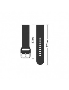 Silikonrem TYS smart klockband universal 20mm röd