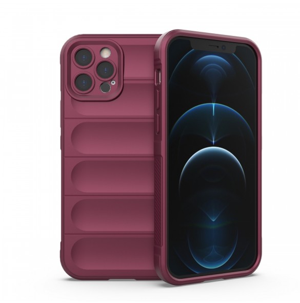 Magic Shield Fodral för iPhone 12 Pro flexibelt pansarbrunt skal