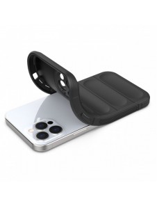 Magic Shield Case-fodral för iPhone 12 Pro Max flexibelt pansarskal svart
