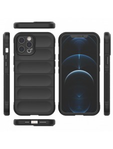 Magic Shield Case-fodral för iPhone 12 Pro Max flexibelt bepansrat mörkblått skal