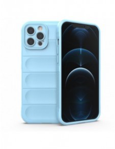 Magic Shield Case-fodral för iPhone 12 Pro Max flexibelt pansarfodral ljusblått