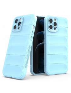 Magic Shield Case-fodral för iPhone 12 Pro Max flexibelt pansarfodral ljusblått